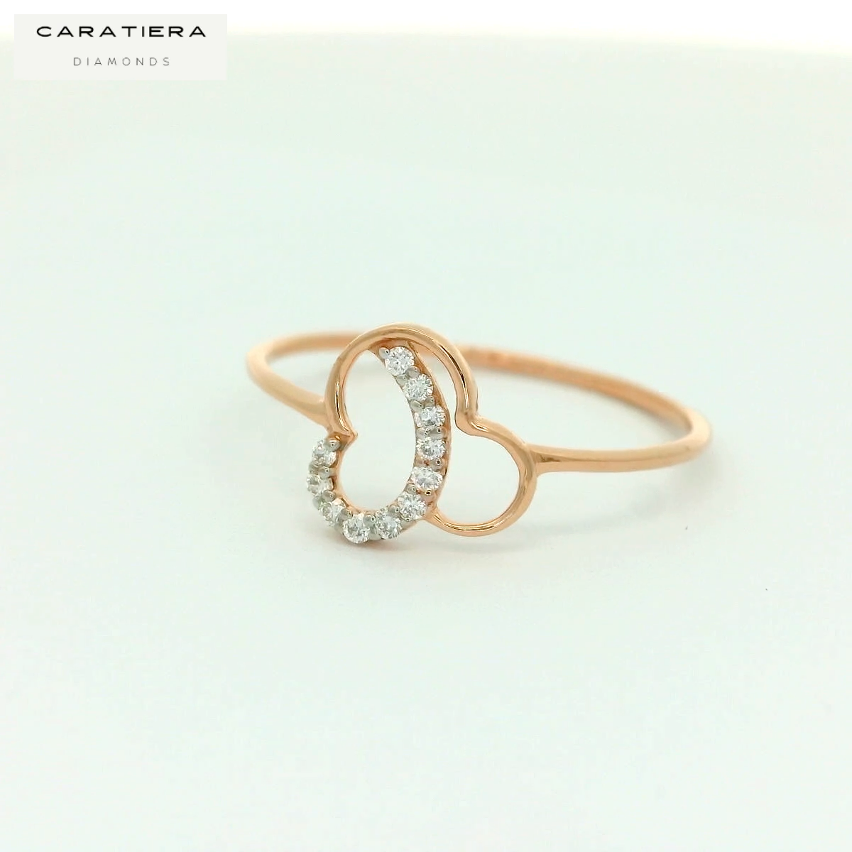 Elegant Diamond Heart Ring