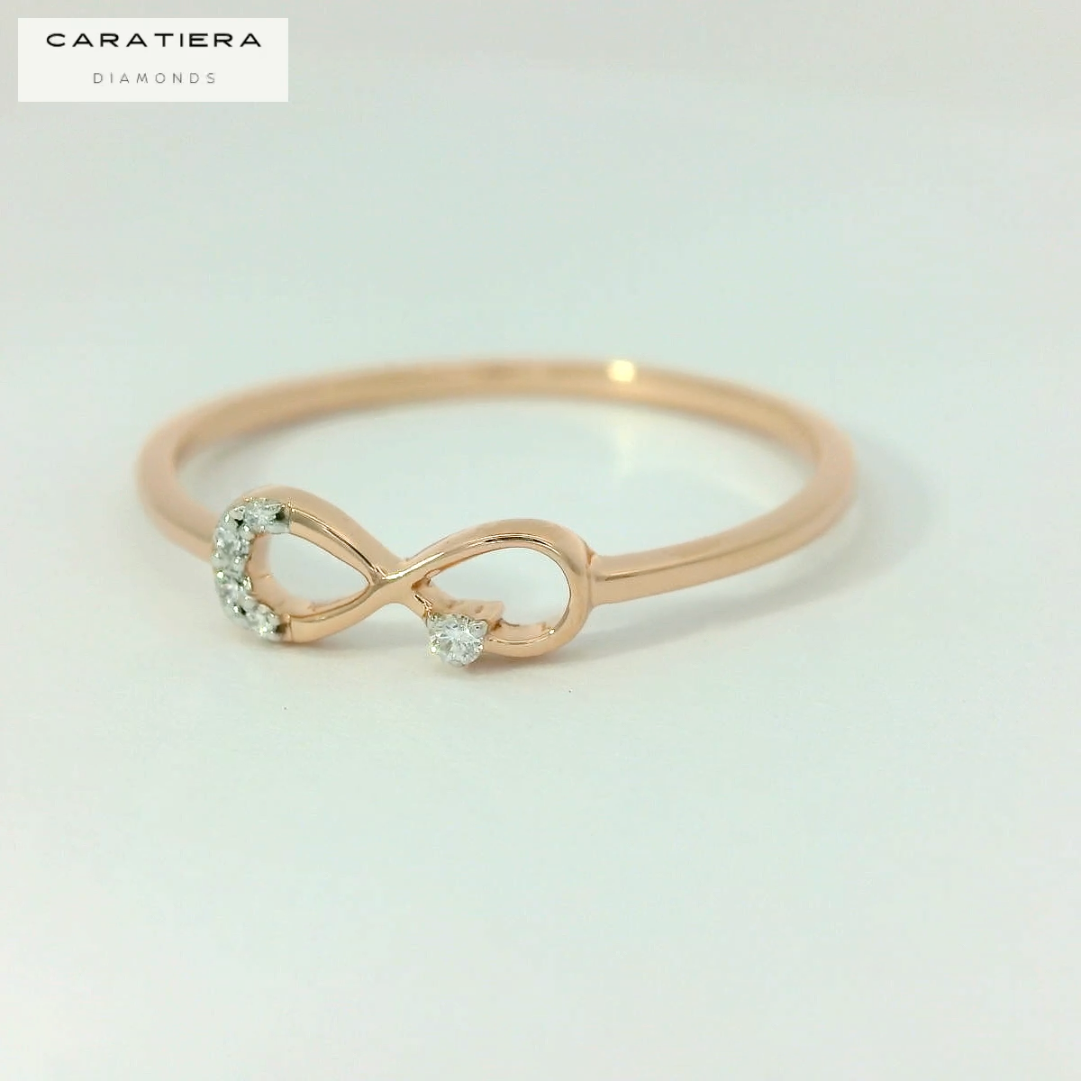 Elegant Infinity diamond ring