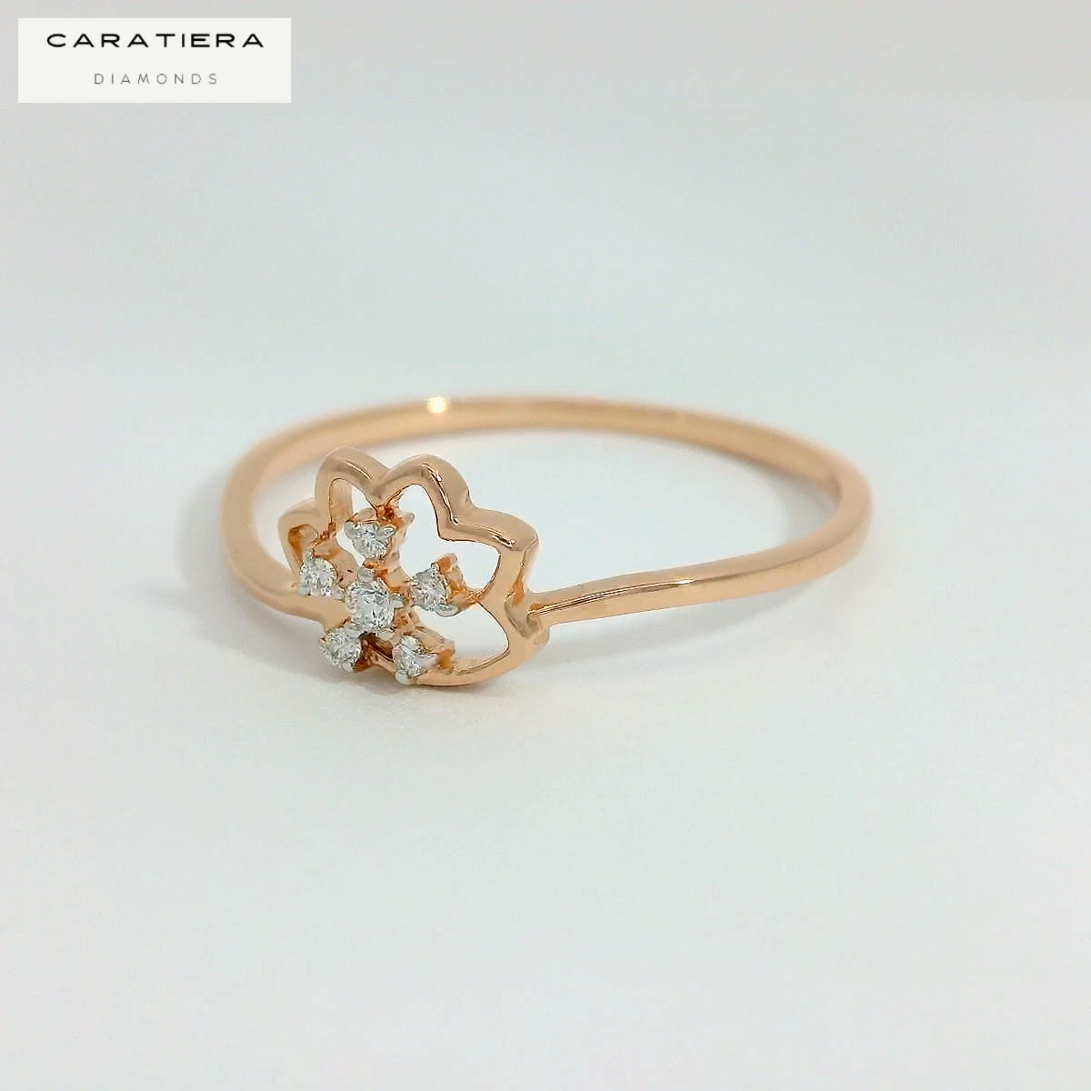Elegant Floral Diamond Ring