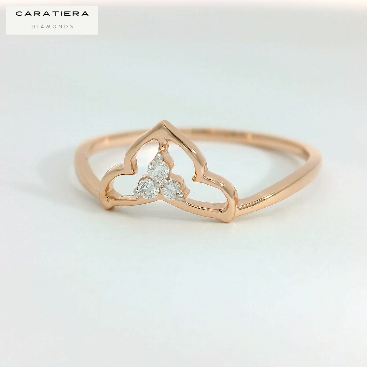 Elegant Rose Gold Diamond Ring