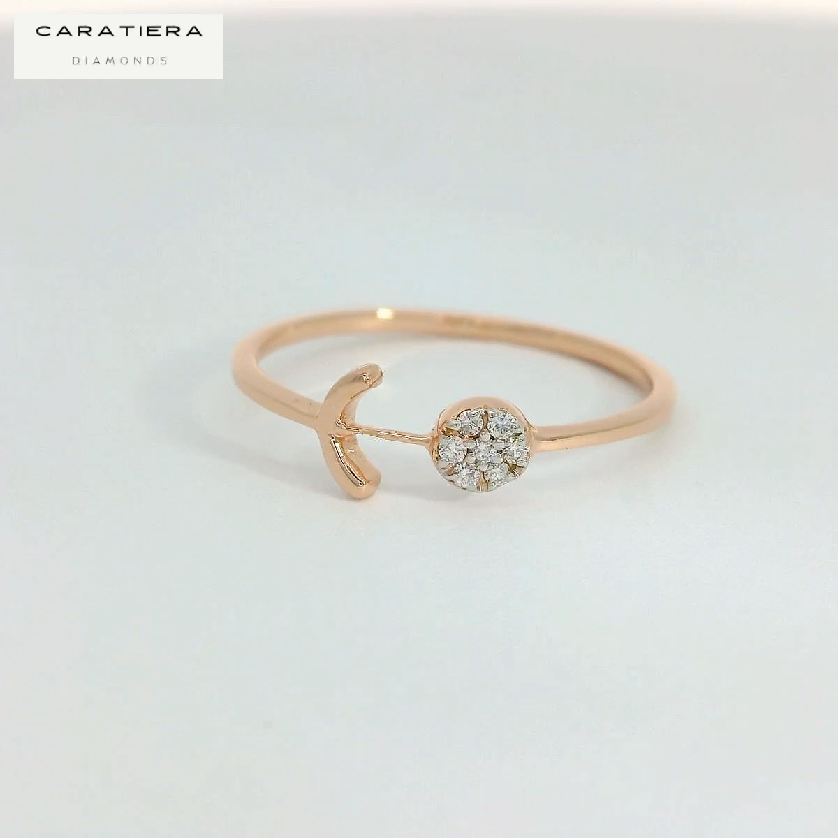 Elegant Rose Gold Diamond Ring