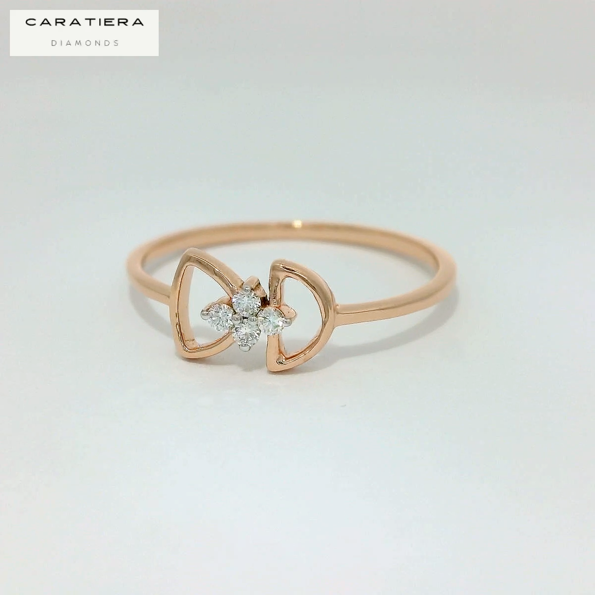 Elegant Rose Gold Diamond Ring
