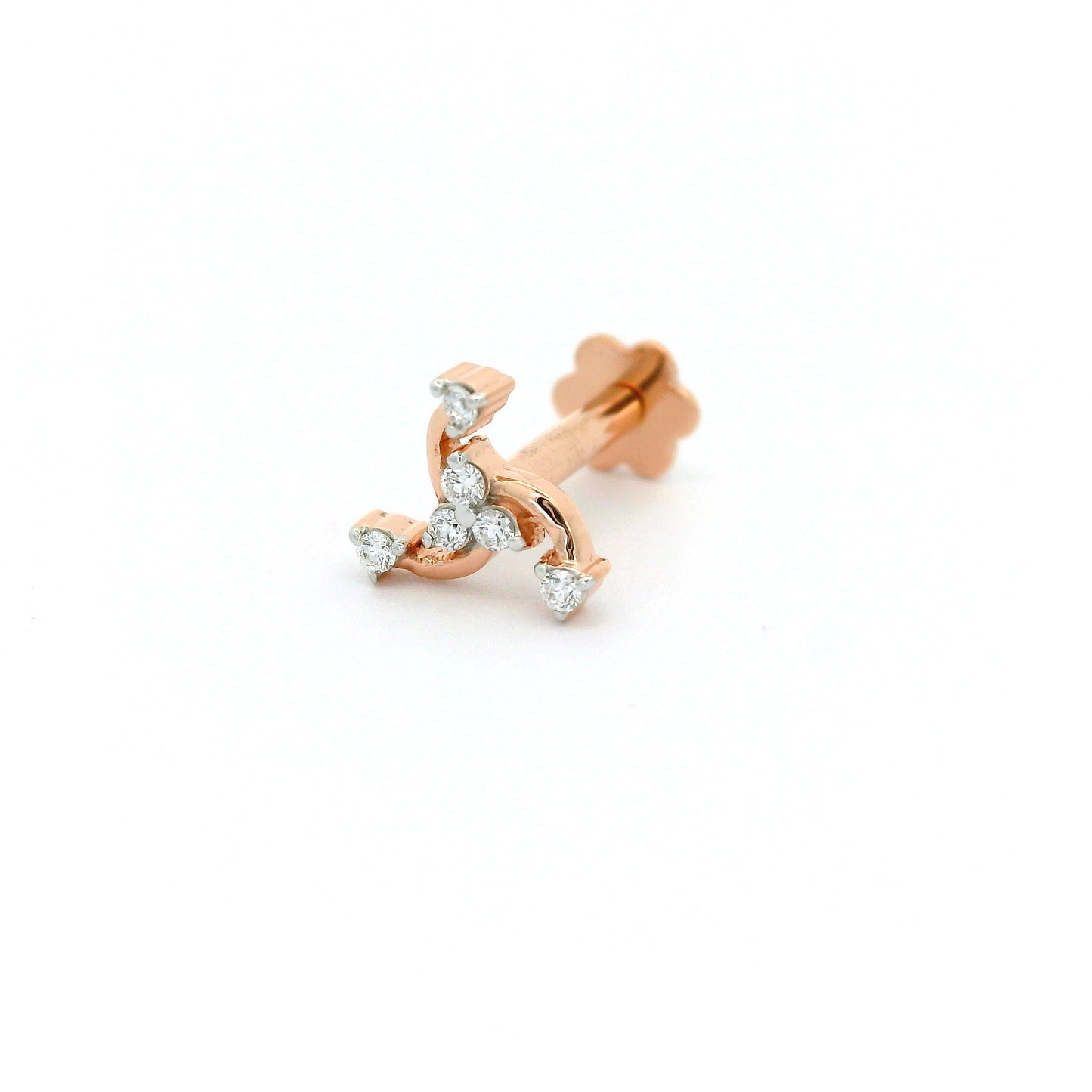 Elegant Rose Gold nose pin