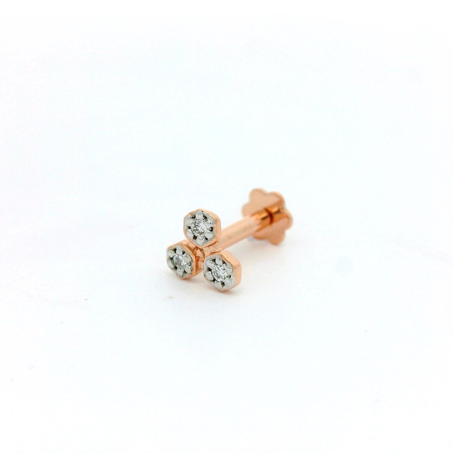 Elegant Rose Gold nose pin