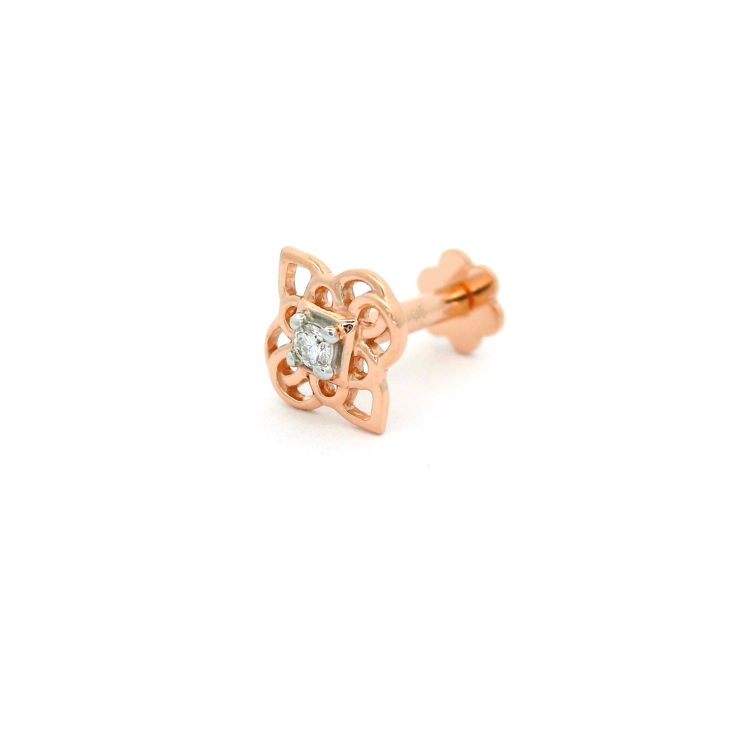 Elegant Rose Gold nose pin