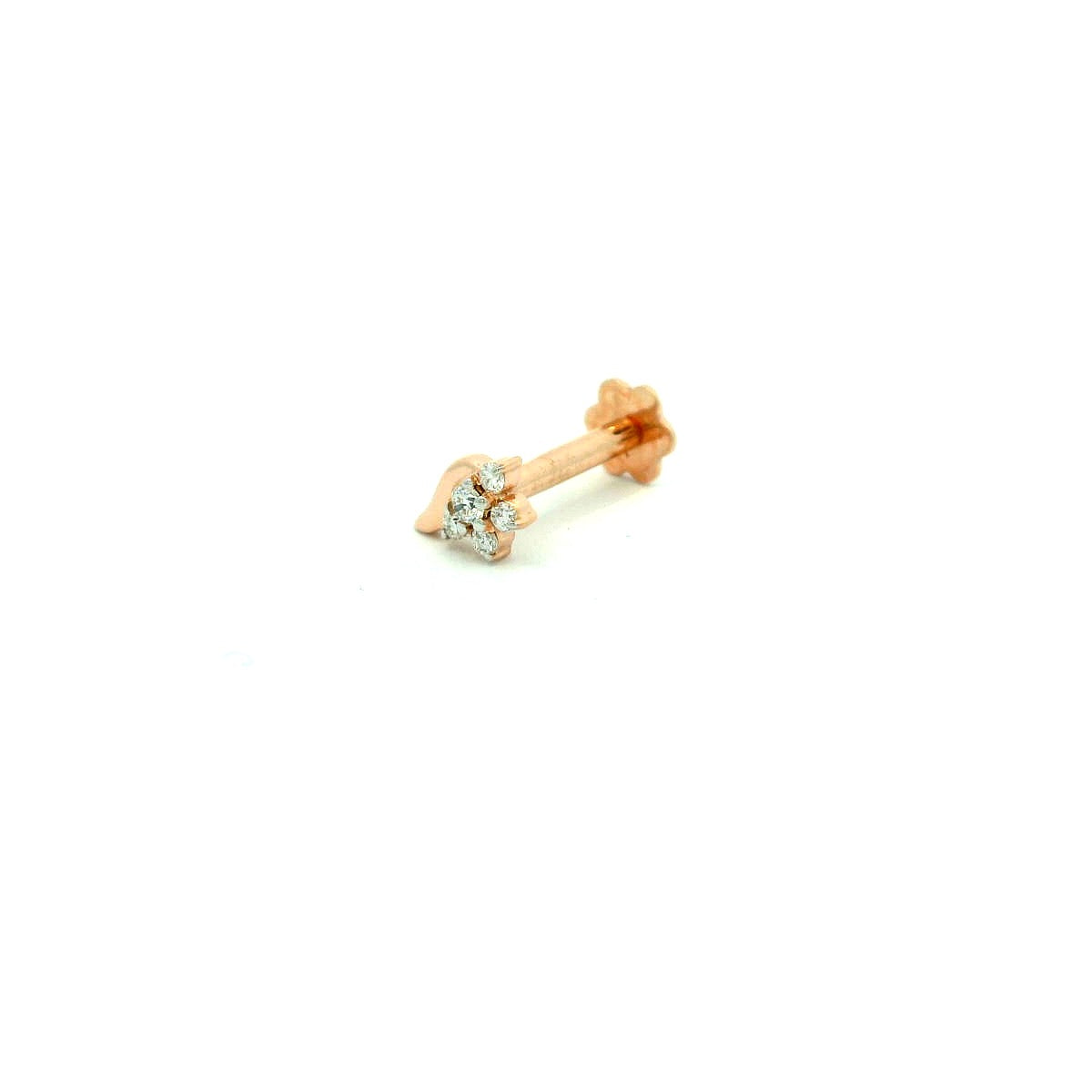 Elegant Floral diamond nose pin