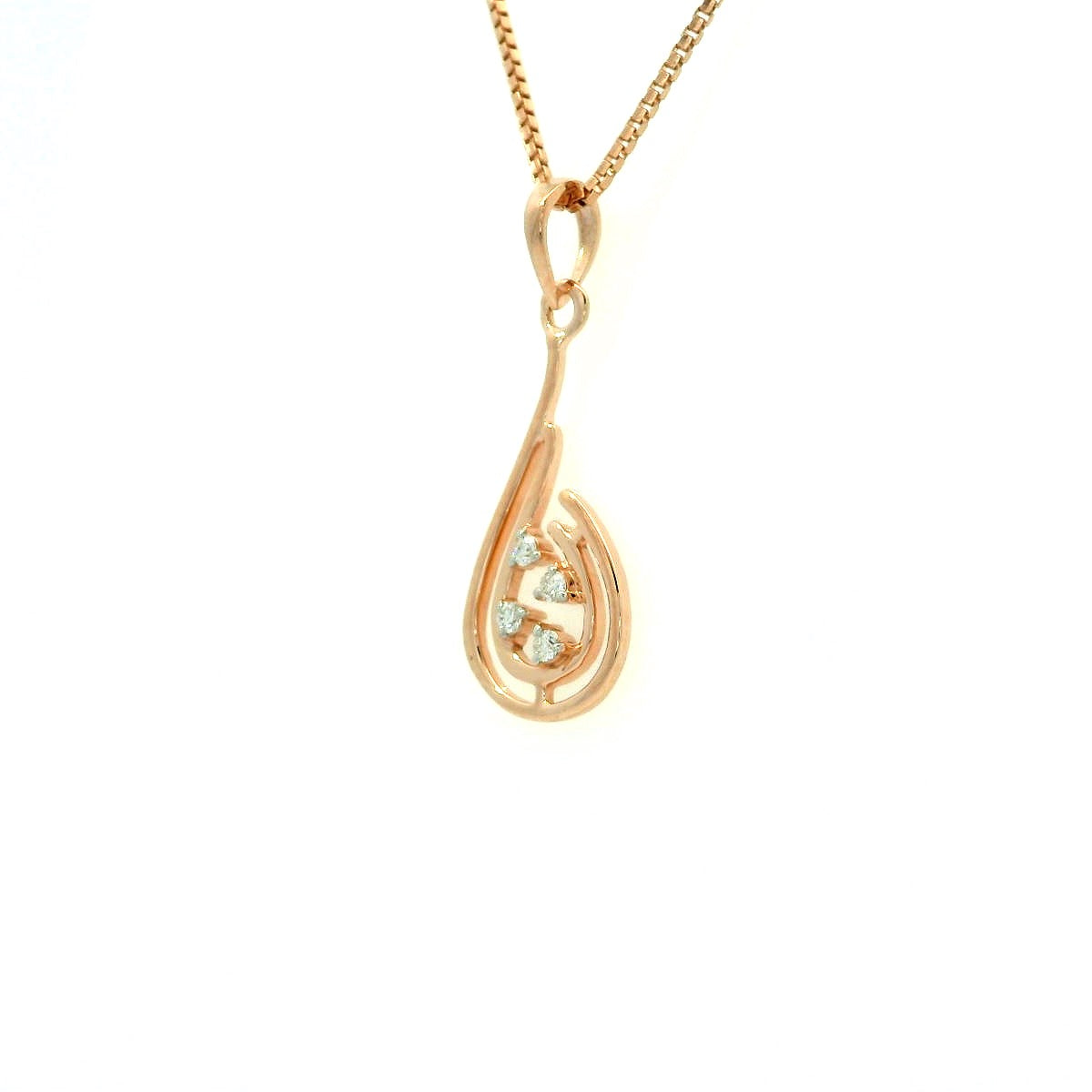 Elegant Gold Pendant with Gemstones
