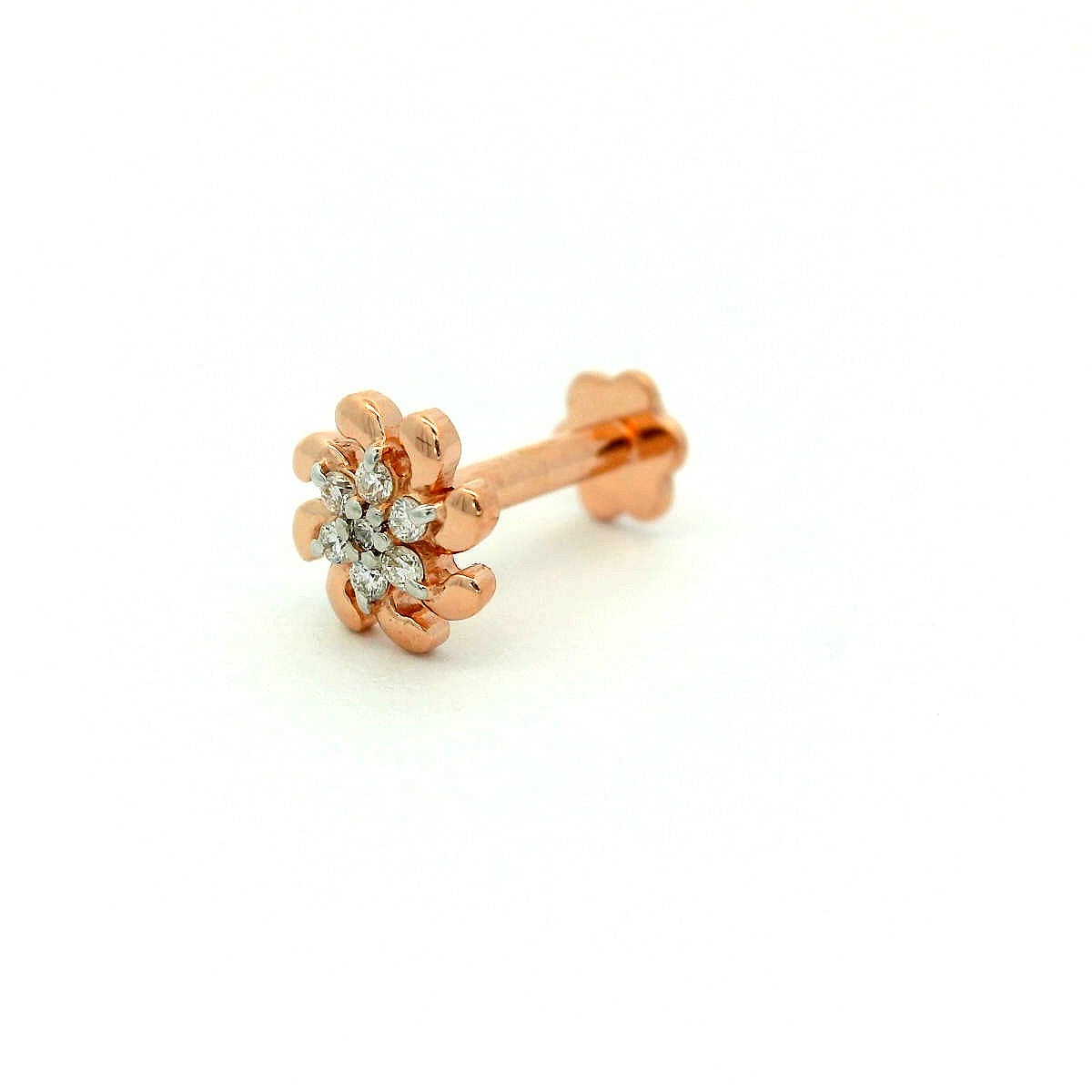 Elegant Floral diamond nose pin