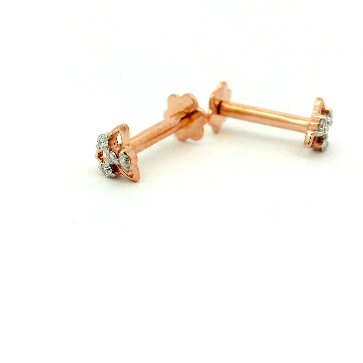 Elegant Rose Gold Star Earrings