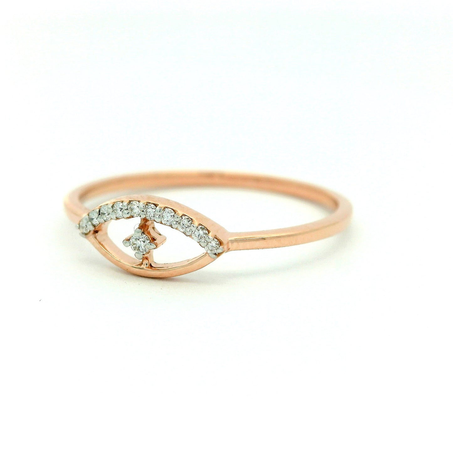 Elegant Rose Gold Eye Ring