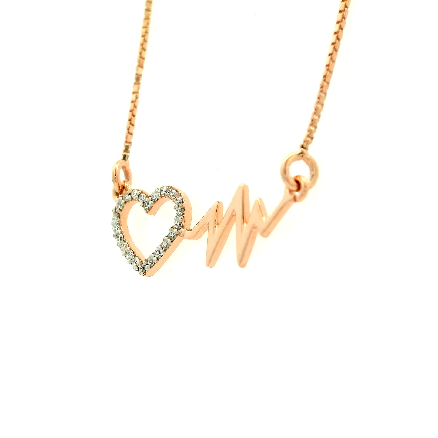 Stylish Heartbeat Pendant Necklace