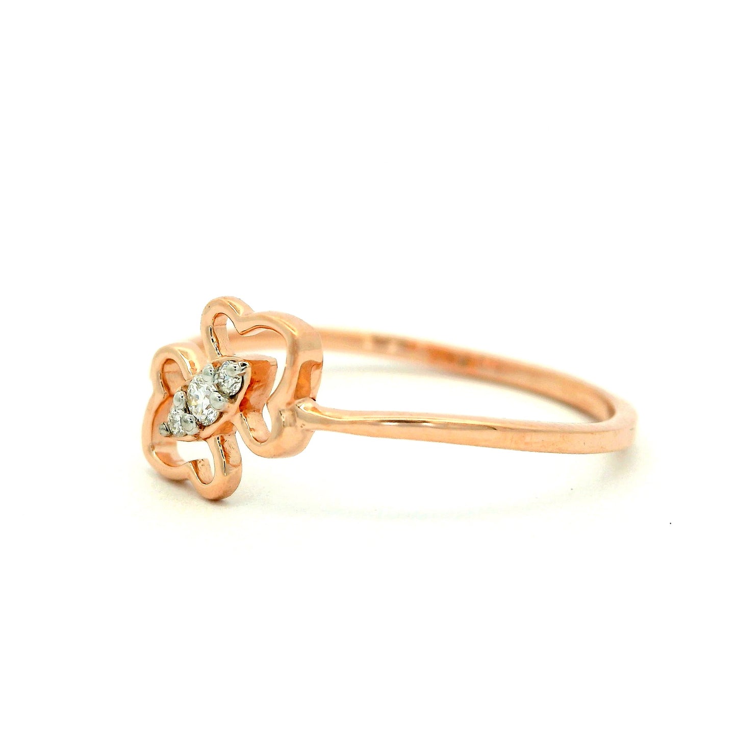 Elegant Rose Gold Heart Ring