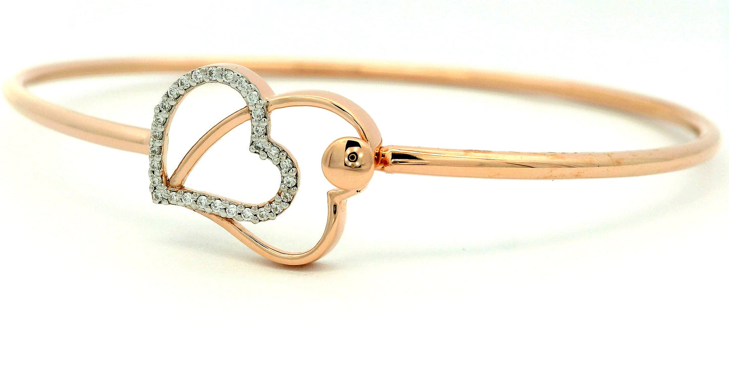 Elegant Heart-shaped bangles