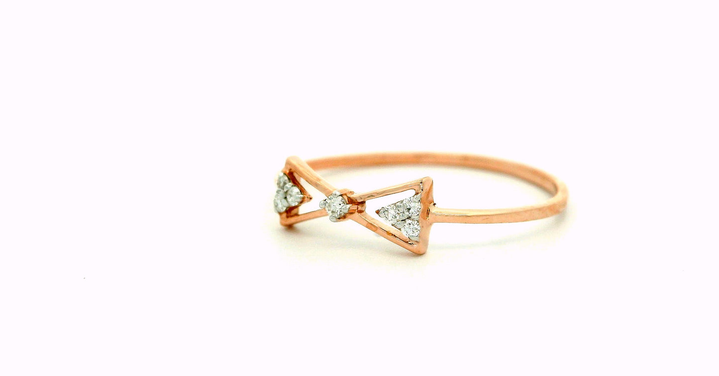 Elegant Bow Diamond Ring