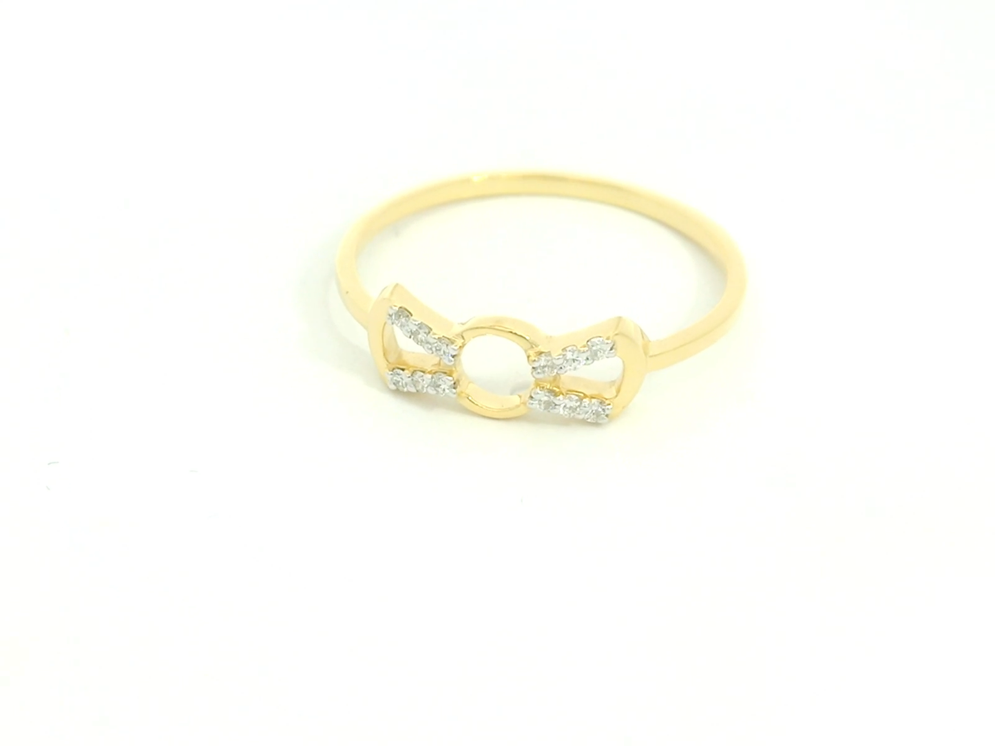 Elegant Rose Gold Bow Ring