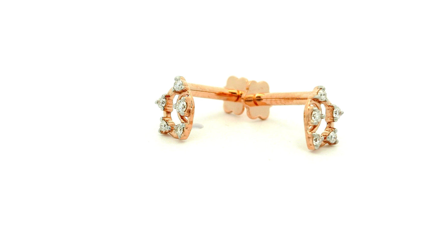 Elegant Rose Gold Earrings
