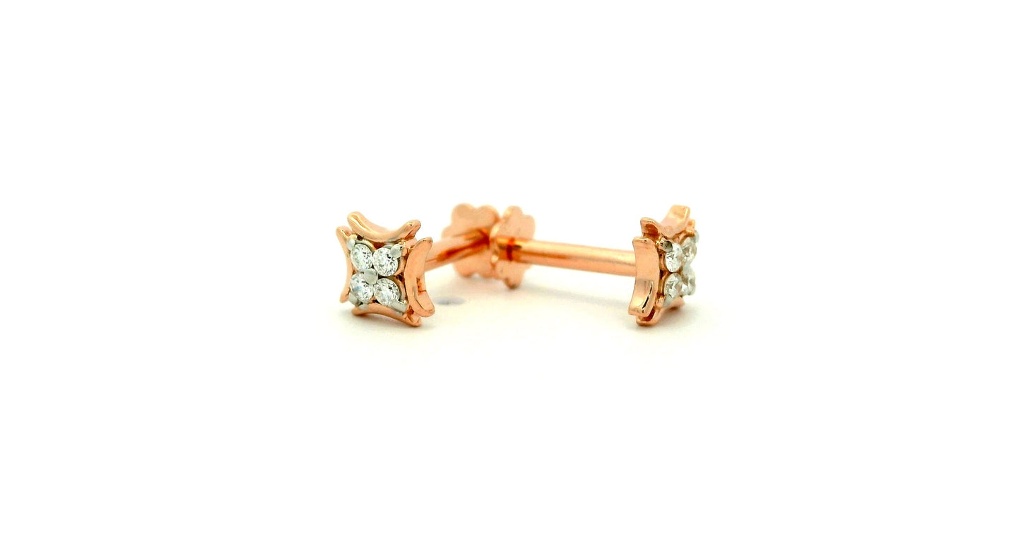 Elegant Rose Gold Earrings