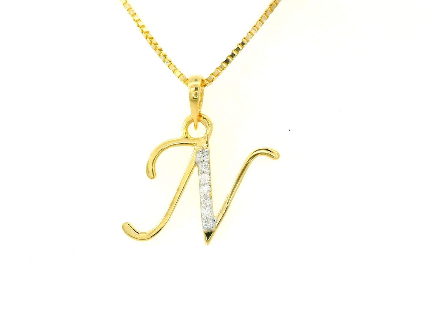 Elegant Gold Initial Pendant