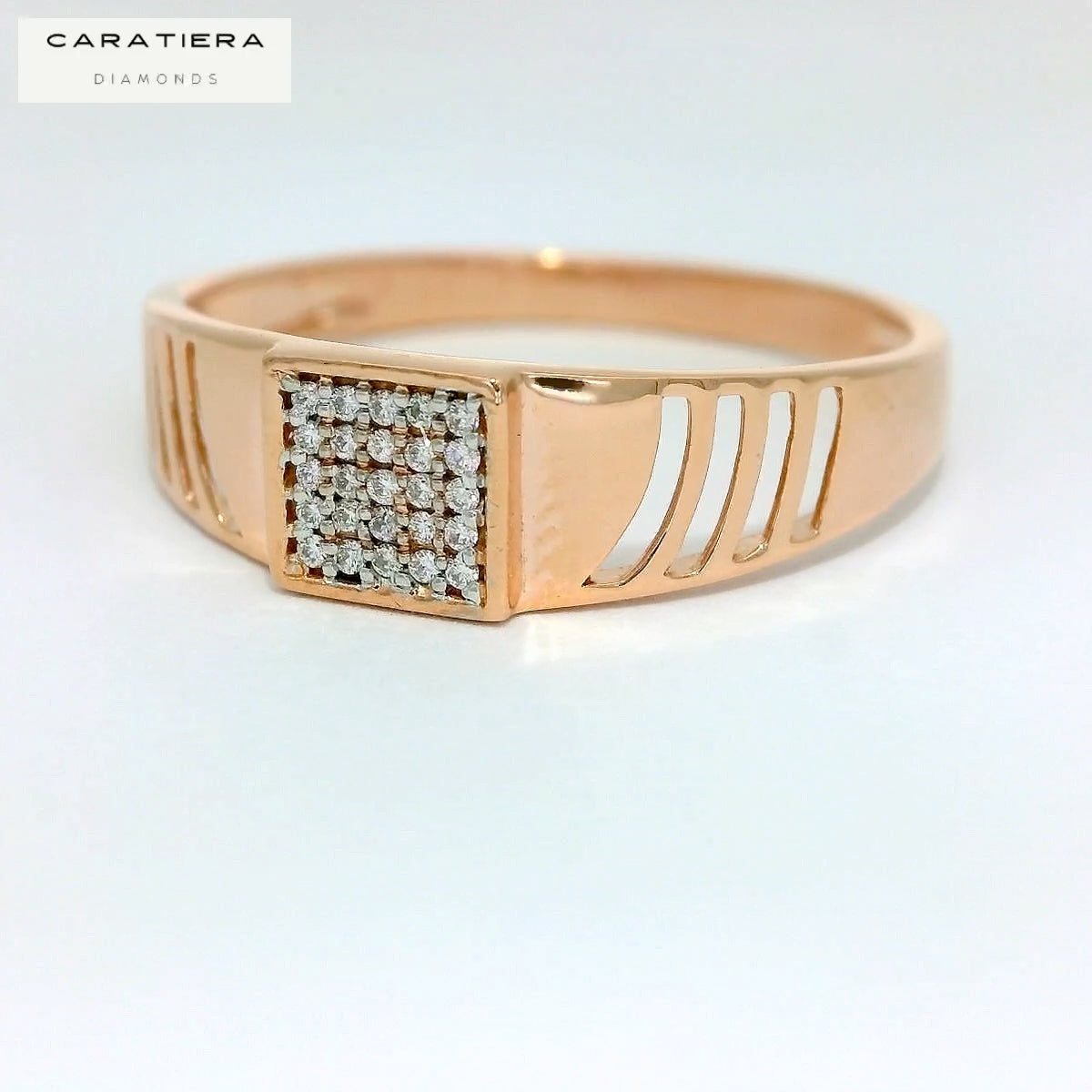 Elegant Rose Gold Diamond Ring