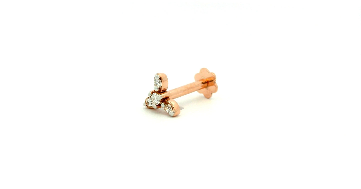 Elegant Rose Gold nose pin