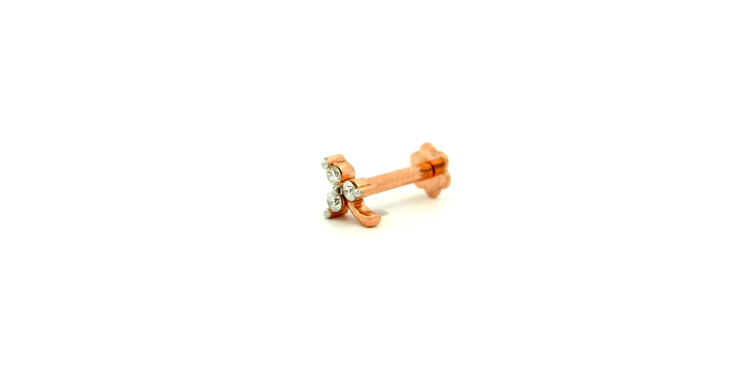 Elegant Rose Gold nose pin