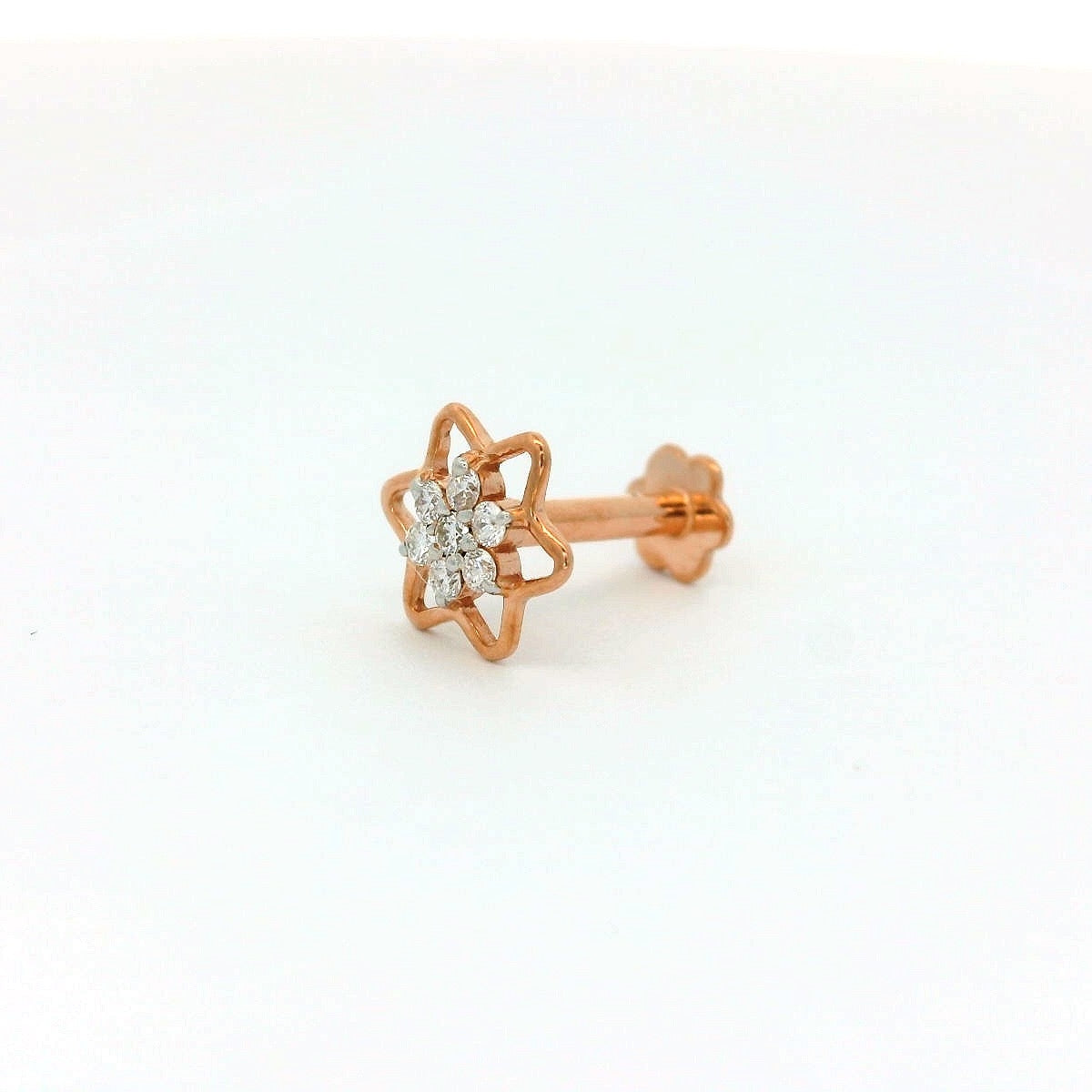 Elegant Star Diamond nose pin