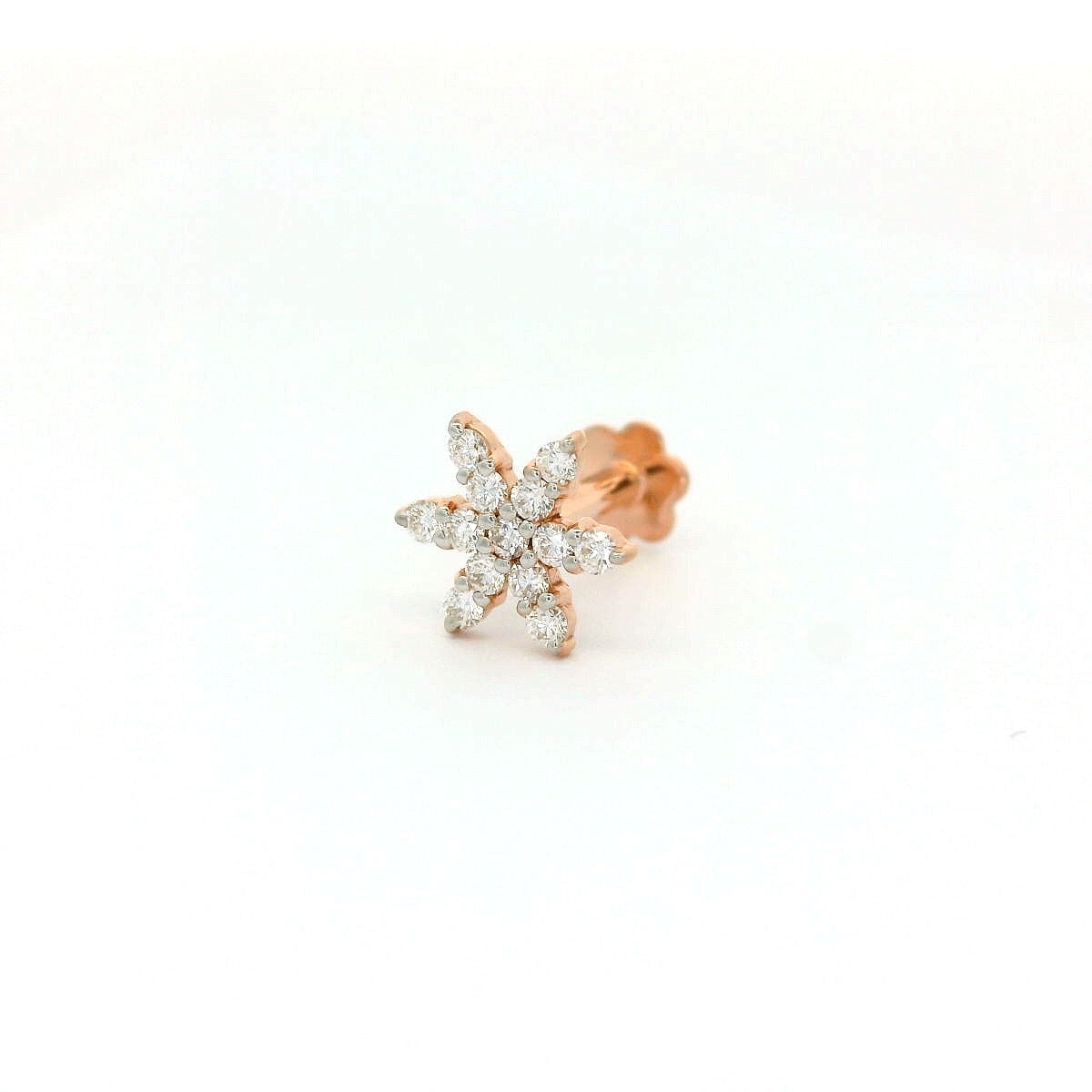 Elegant Diamond flower nose pin