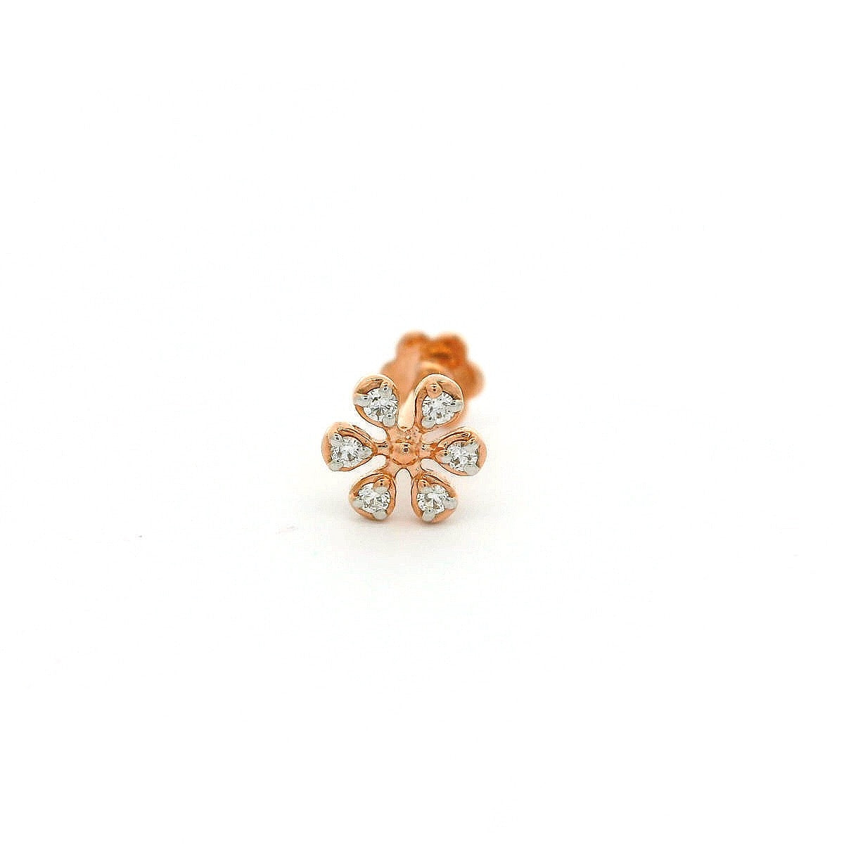 Elegant Diamond Flower Earring