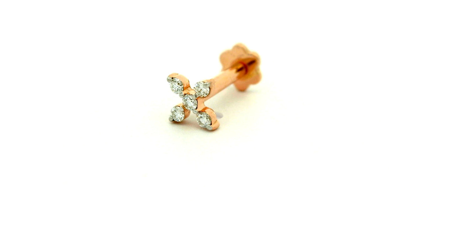 Elegant Rose Gold nose pin
