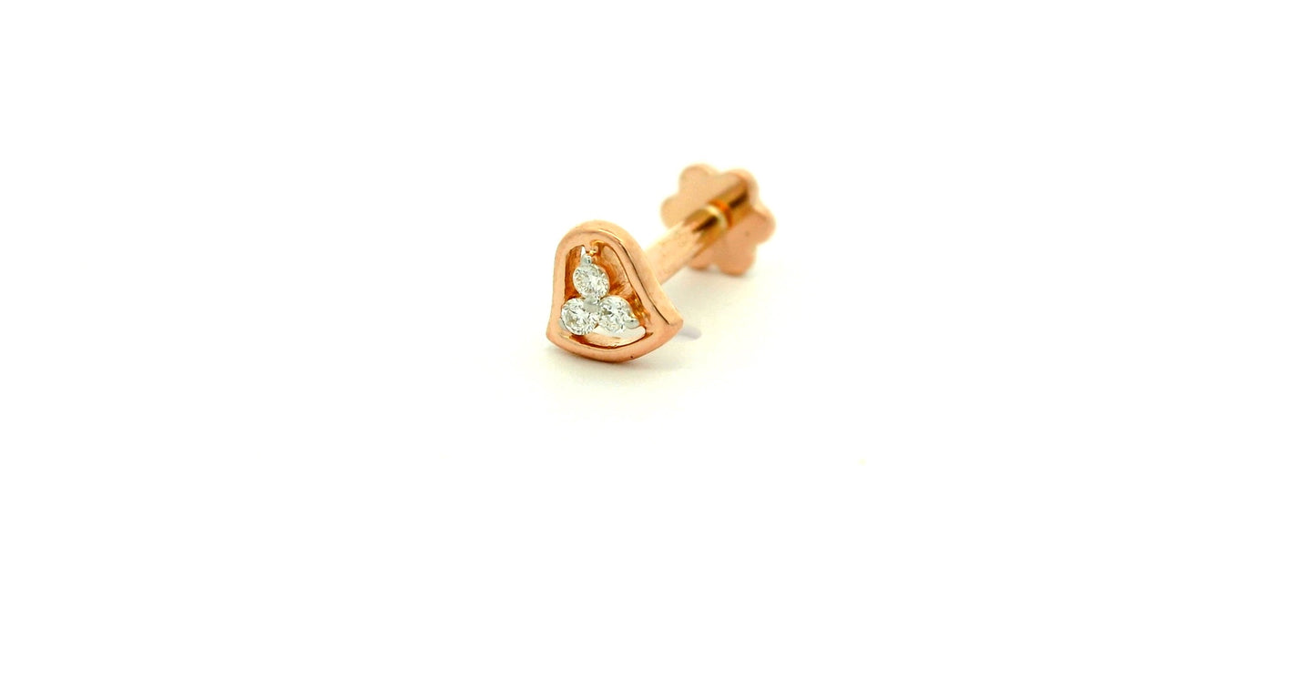 Elegant Rose Gold nose pin