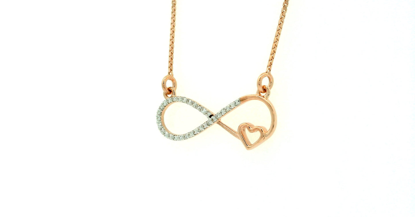 Elegant Infinity Heart Pendant