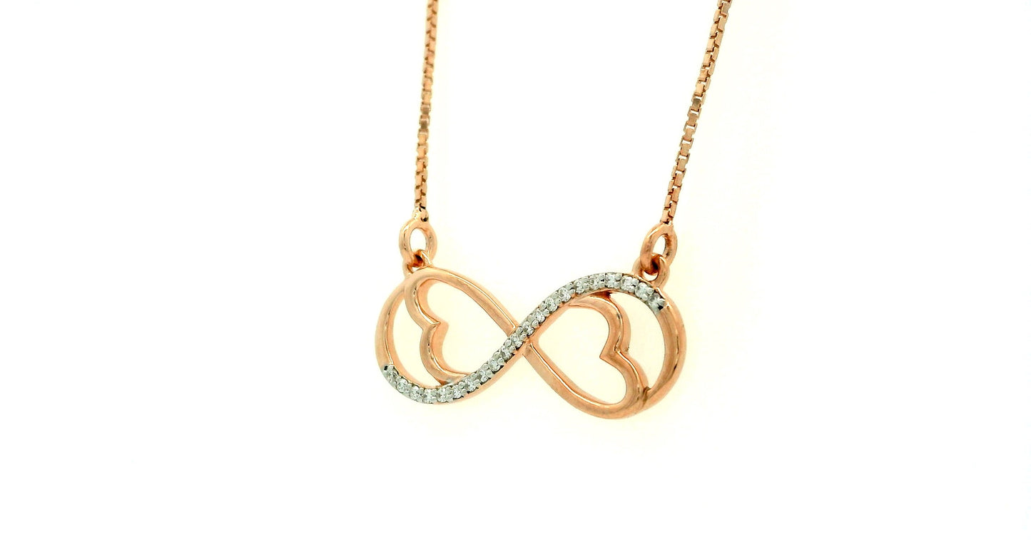 Elegant Infinity Heart Pendant
