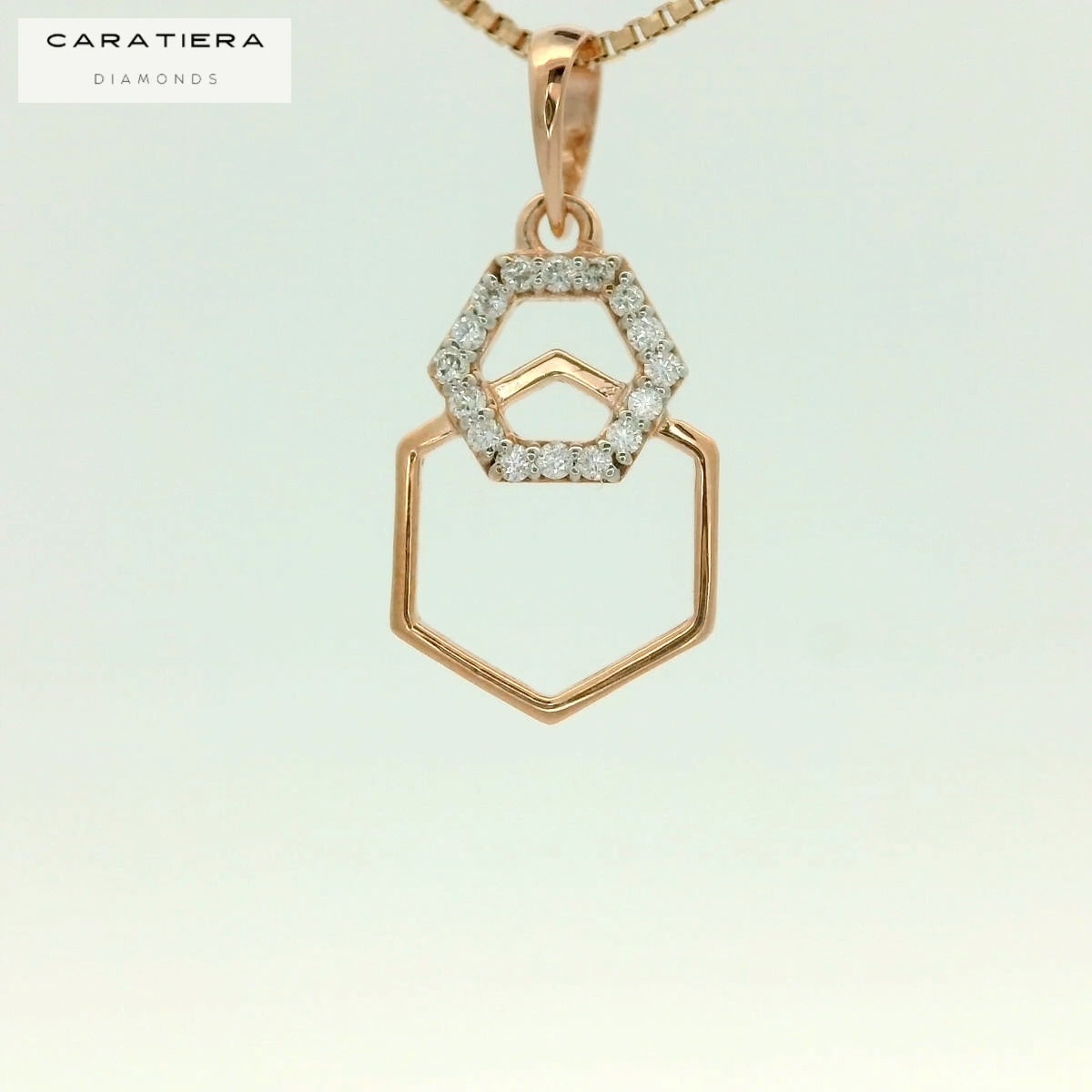 Elegant Geometric Diamond Pendant