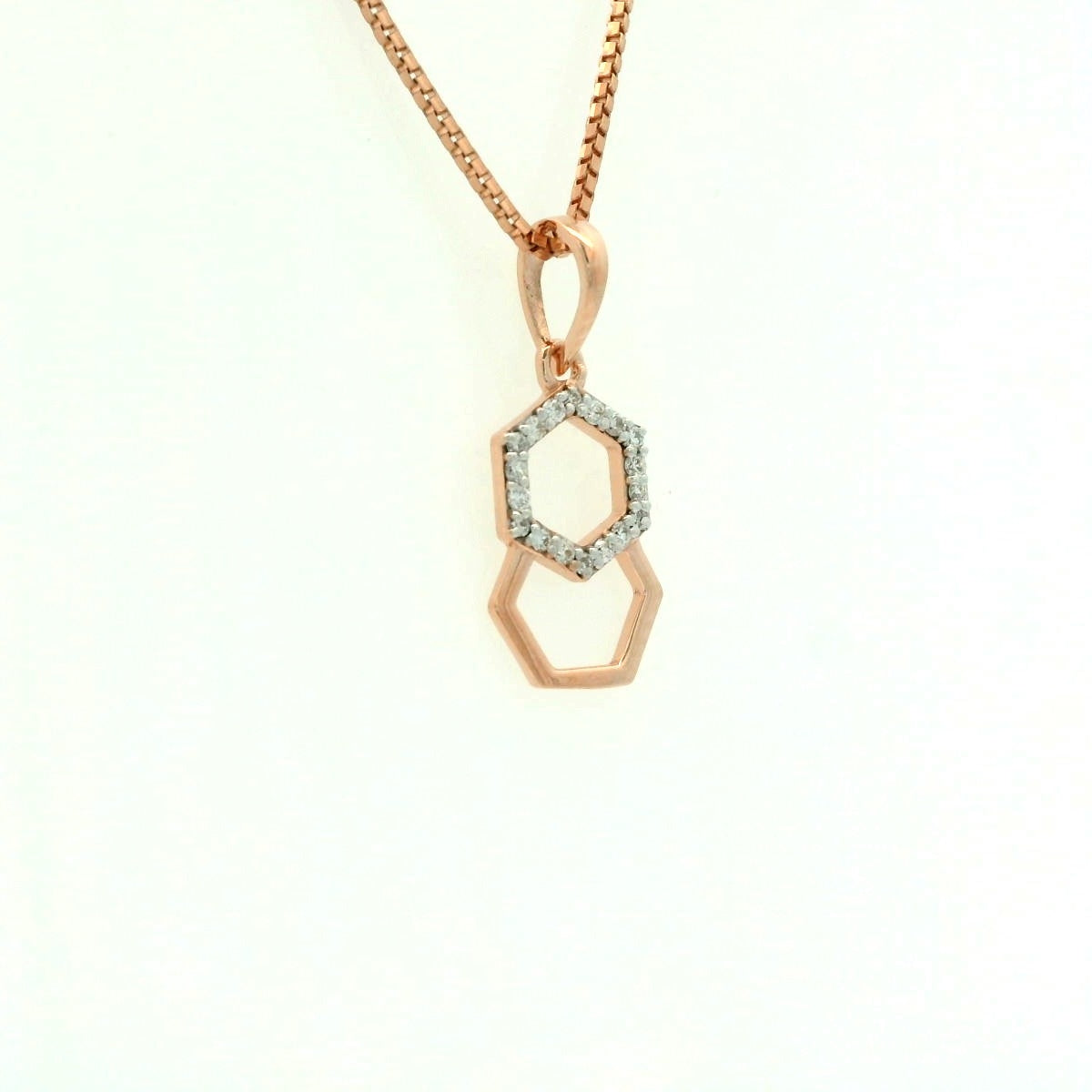 Elegant Hexagon Pendant Necklace