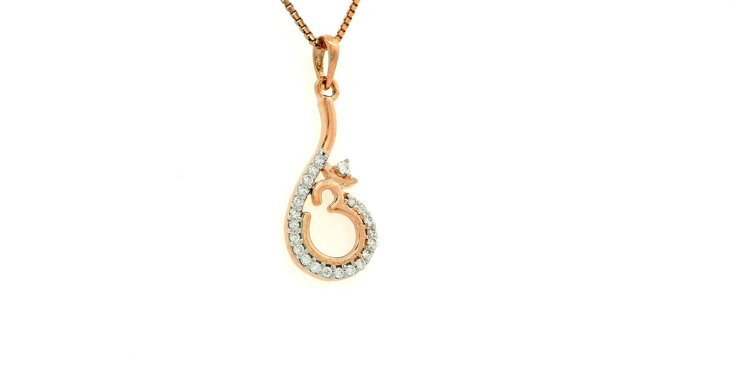 Elegant Rose Gold Pendant
