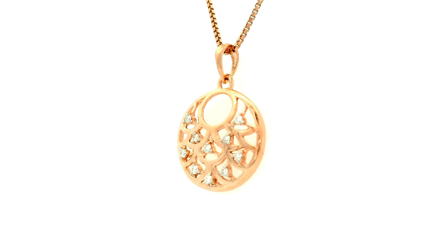 Elegant Gold Pendant with Gemstone Accents