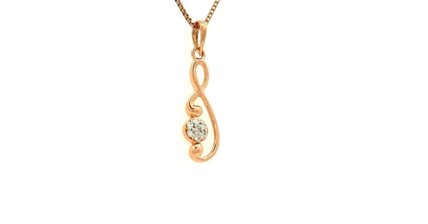 Elegant Rose Gold Pendant