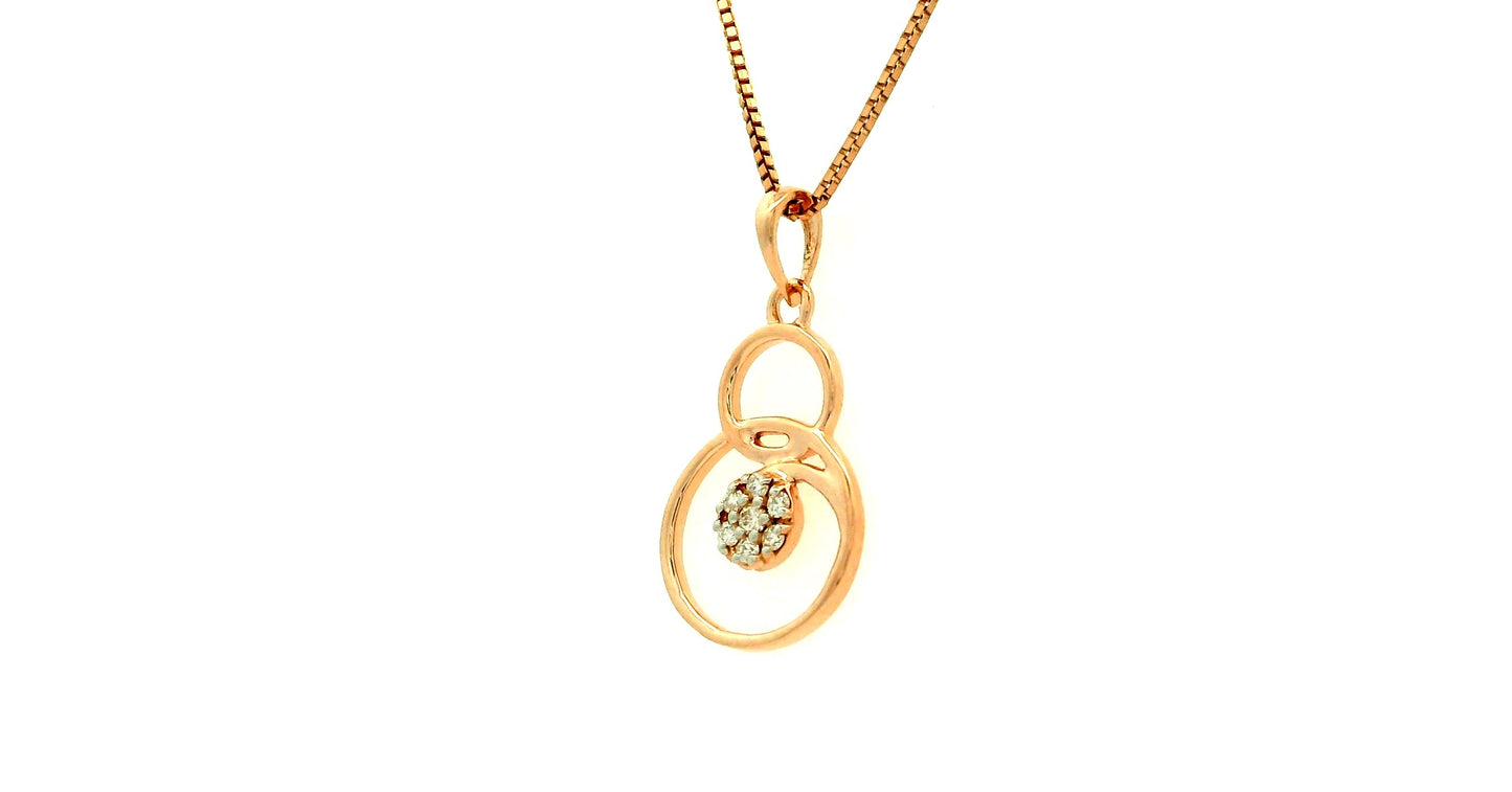 Elegant Gold Pendant with Gemstone