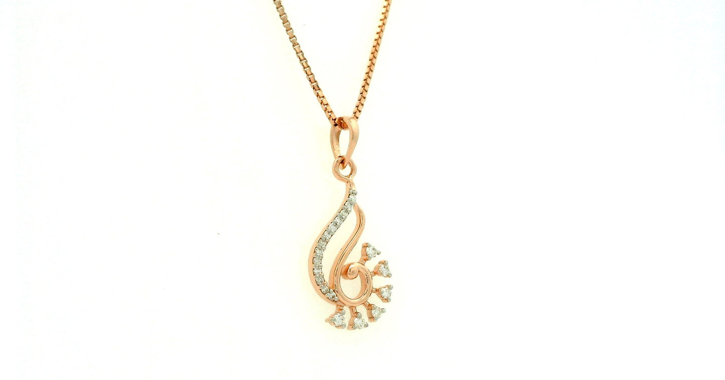 Elegant Rose Gold Pendant