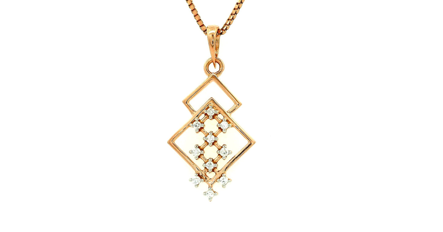 Elegant Diamond-Studded Pendant