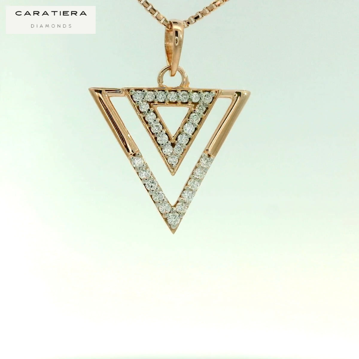 Elegant Geometric Diamond Pendant