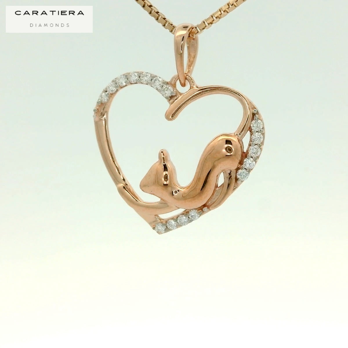 Elegant Squirrel Heart Pendant