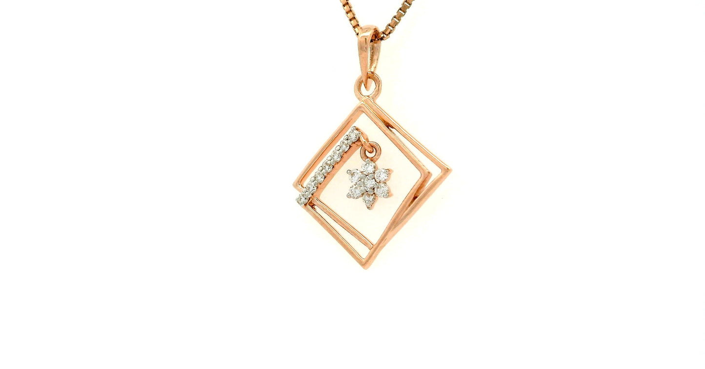 Elegant Diamond Snowflake Pendant