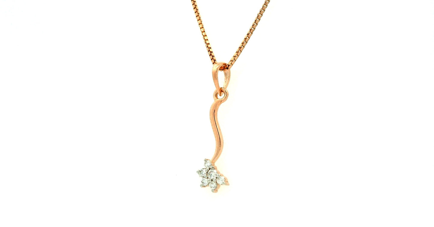 Elegant Gold Pendant with Gemstone