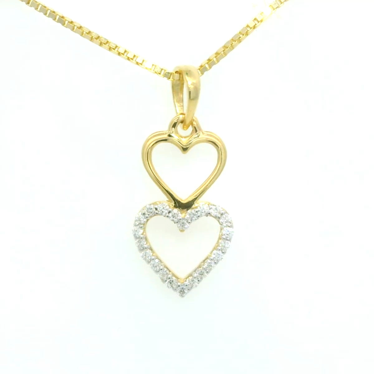 Elegant Heart Pendant Necklace