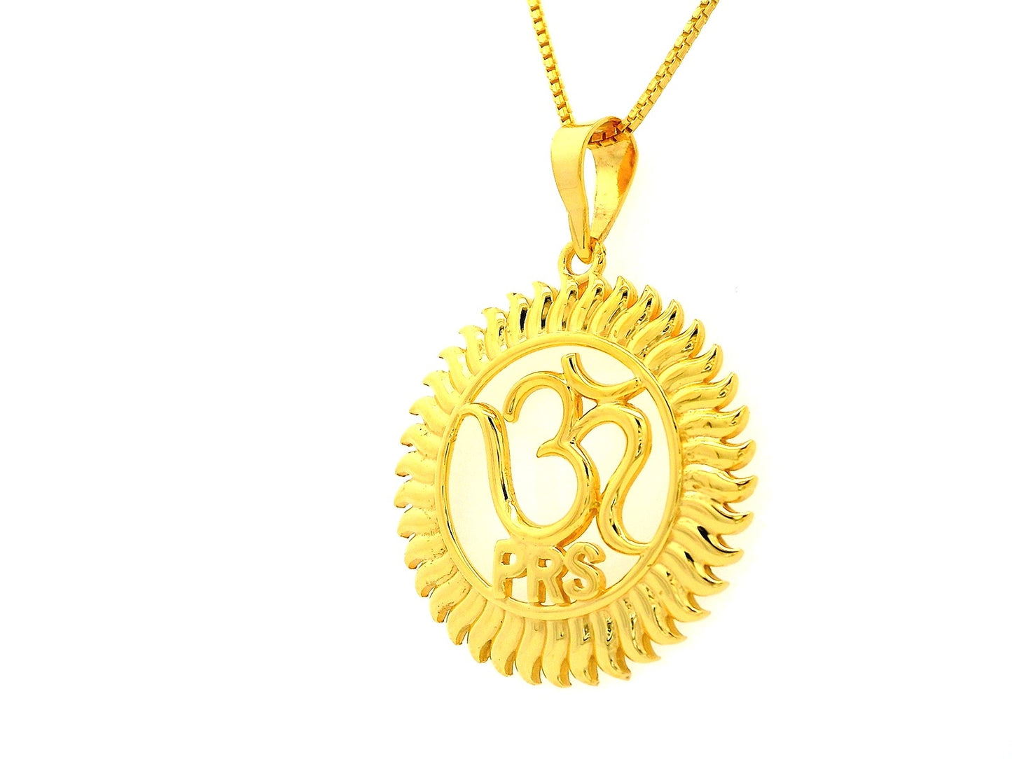 Elegant Gold Om Pendant