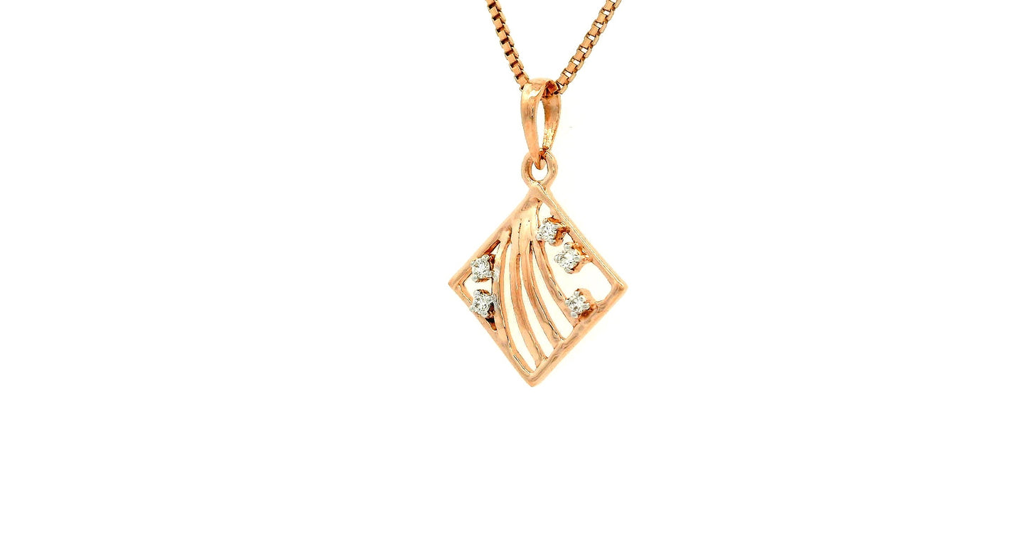 Elegant Diamond-Studded Pendant