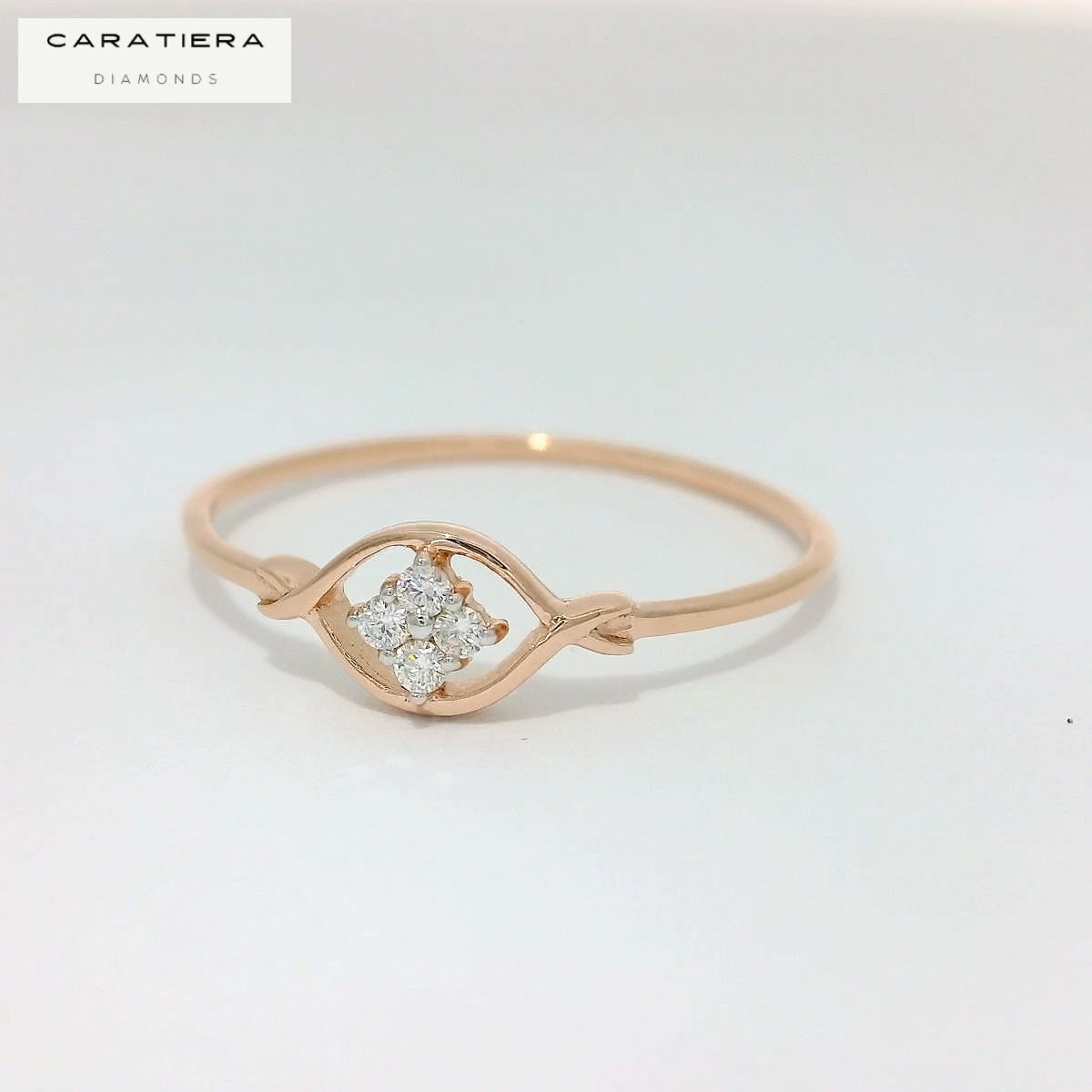 Elegant Rose Gold Diamond ring