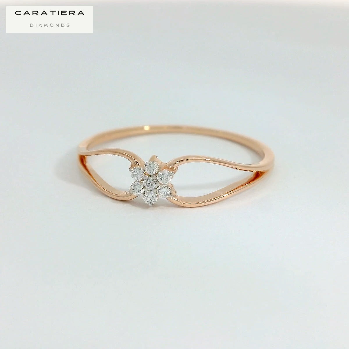 Elegant Rose Gold Diamond Ring
