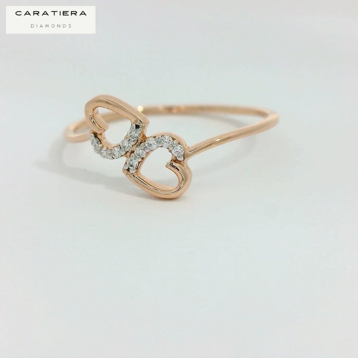 Elegant Heart-Shaped Diamond Ring
